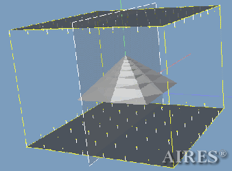 Общий вид модели. Пирамидальный конвертер Айрэс